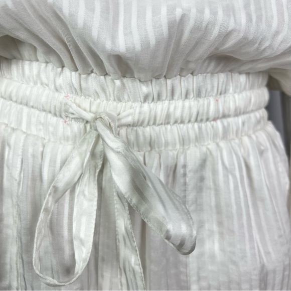 NEW CAMI NYC WHITE STRIPED ROMPER - Picture 4 of 12